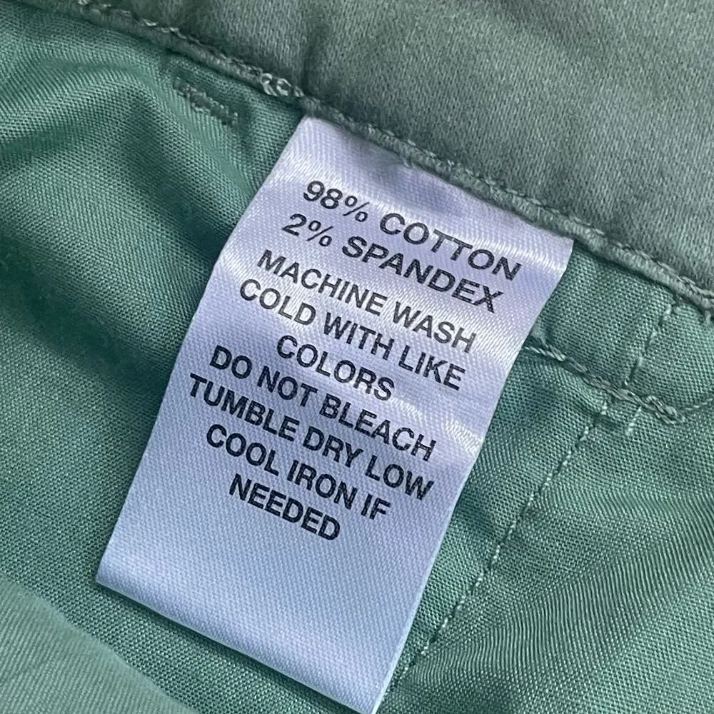 Coastaoro Men’s Cotton Flat Front Shorts Green Size 40 - Picture 5 of 5